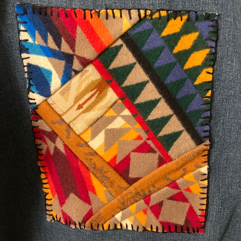 Blue Denim Jacket W Pendleton Wool! - image 4